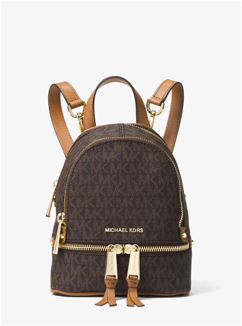 michael kors mini rugzak|Michael Kors mini rhea backpack.